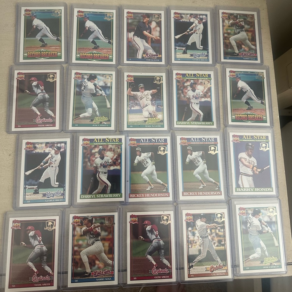Desert shield baseball card lot